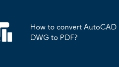 How to convert AutoCAD DWG to PDF?