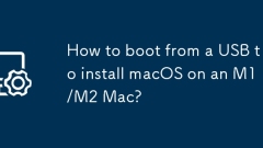 How to boot from a USB to install macOS on an M1/M2 Mac?