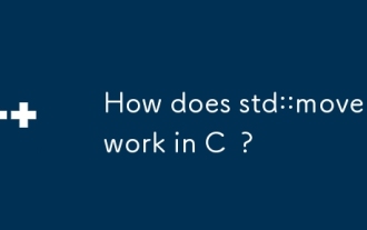 Comment STD :: Move fonctionne-t-il en C?
