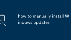 how to manually install Windows updates