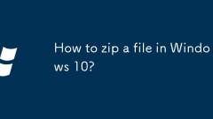 Wie zip eine Datei in Windows 10?