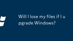 Will I lose my files if I upgrade Windows?