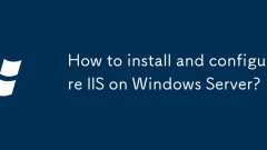 How to install and configure IIS on Windows Server?