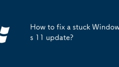 How to fix a stuck Windows 11 update?