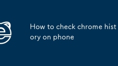 How to check chrome history on phone