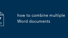 how to combine multiple Word documents
