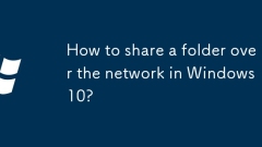 Wie teile ich einen Ordner über das Netzwerk in Windows 10?