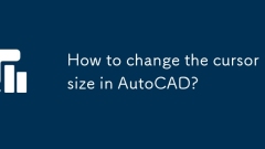 How to change the cursor size in AutoCAD?