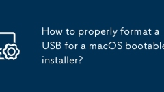 How to properly format a USB for a macOS bootable installer?