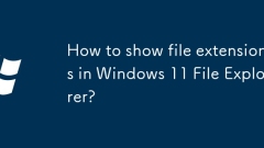 How to show file extensions in Windows 11 File Explorer?