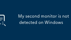 My second monitor is not detected on Windows