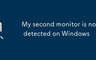 My second monitor is not detected on Windows
