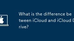What is the difference between iCloud and iCloud Drive?