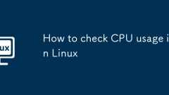 How to check CPU usage in Linux