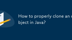 Comment cloner correctement un objet en Java?