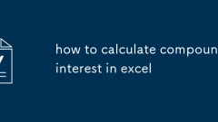 how to calculate compound interest in excel