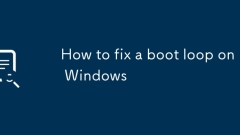 How to fix a boot loop on Windows