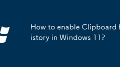 How to enable Clipboard History in Windows 11?