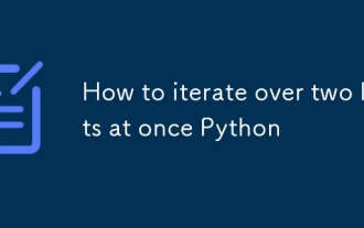 How to iterate over two lists at once Python