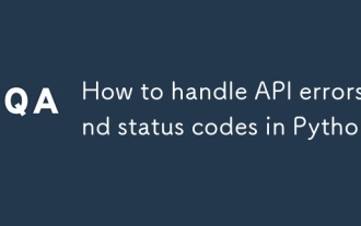 How to handle API errors and status codes in Python