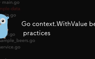 Go context.WithValue best practices