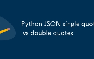 Python JSON single quotes vs double quotes