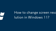How to change screen resolution in Windows 11?