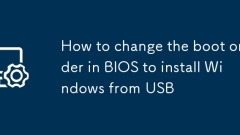 Cara menukar pesanan boot di BIOS untuk memasang Windows dari USB