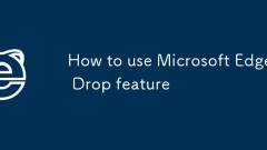 如何使用Microsoft Edge Drop功能