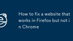 Cara membetulkan laman web yang berfungsi di firefox tetapi tidak di krom