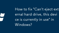 Bagaimana untuk memperbaiki 'Tidak dapat mengeluarkan cakera keras luaran, peranti ini sedang digunakan' di Windows?