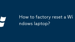Bagaimana cara menetapkan semula komputer riba Windows?
