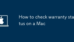 Cara memeriksa status jaminan pada mac