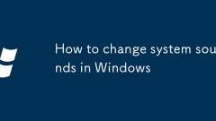 Cara menukar bunyi sistem di Windows
