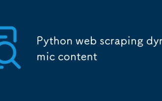 Python web scraping dynamic content