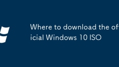 Où télécharger l'iso officiel de Windows 10