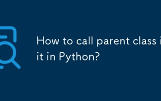 How to call parent class init in Python?