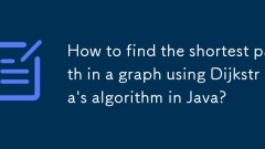 Wie finde ich den kürzesten Pfad in einem Diagramm mit dem Algorithmus von Dijkstra in Java?