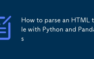 How to parse an HTML table with Python and Pandas