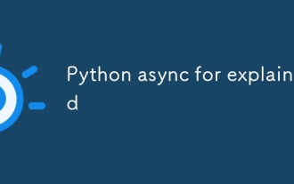 Python async for explained