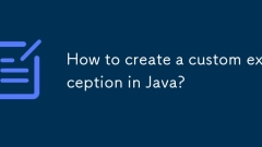 Wie erstelle ich eine benutzerdefinierte Ausnahme in Java?