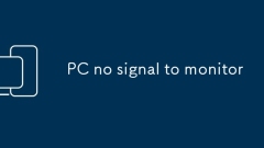 PC no signal to monitor