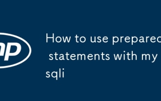 How to use prepared statements with mysqli