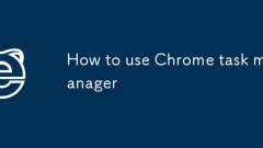 Comment utiliser Chrome Task Manager