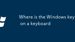 Où est la touche Windows sur un clavier