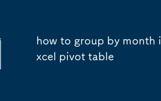 Comment se regrouper par mois dans Excel Pivot Table