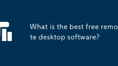 What is the best free remote desktop software?