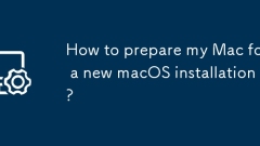 How to prepare my Mac for a new macOS installation?