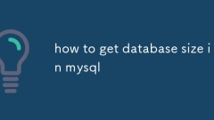 So erhalten Sie die Datenbankgröße in MySQL