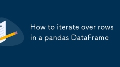Wie man über Zeilen in einem Pandas -Datenframe iteriert